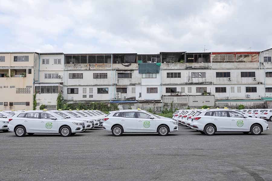EasyVolt EV taxi fleet operating in Phuket