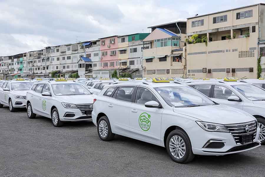 EasyVolt EV taxi fleet operating in Phuket